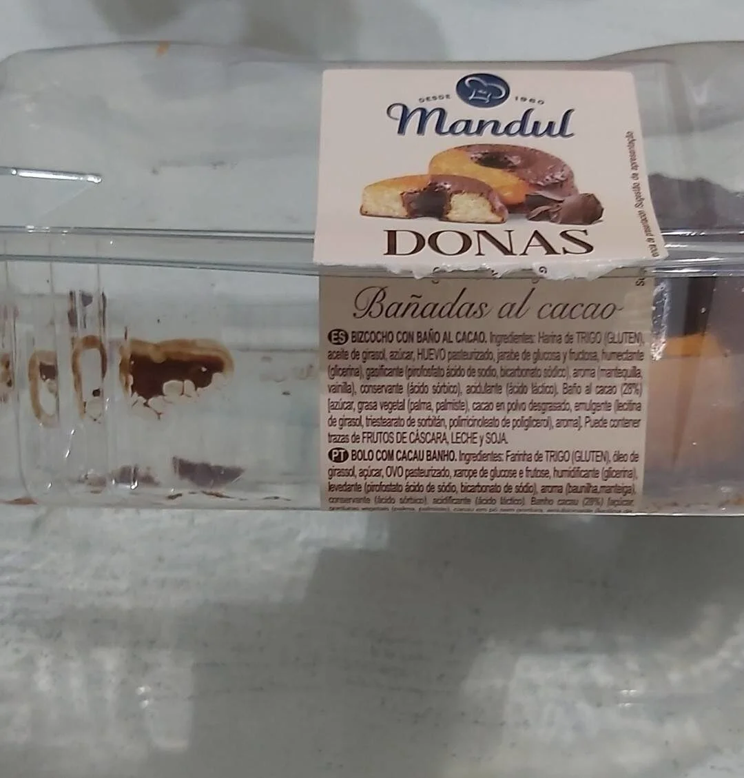 Donuts nappés cacao x4 200 g - MANDUL