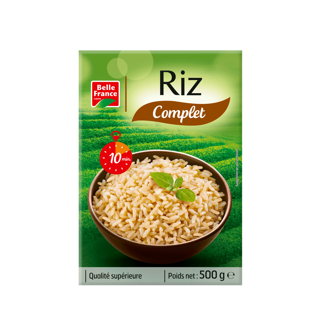 Riz Long Complet 10 Min Belle France Étui 500g - BELLE FRANCE