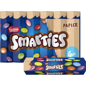Bonbons de chocolat au lait 6x34g -SMARTIES