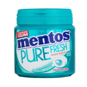 Chewing gum pure fresh goût wintergreen sans sucres x50 - MENTOS