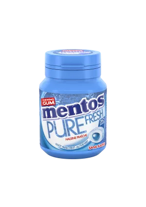 Chewing gum pure fresh goût fresh mint sans sucres x30 - MENTOS