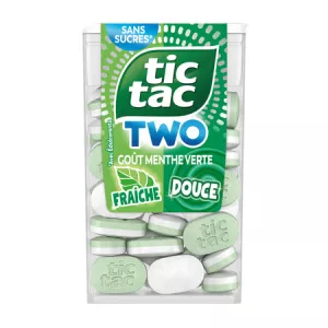 Tic Tac Two Menthe Fraiche Douce 38,5g - TIC TAC