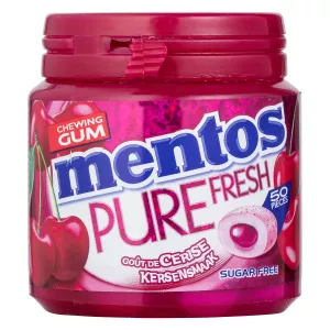 Chewing gum pure fresh goût cerise sans sucres x50 - MENTOS