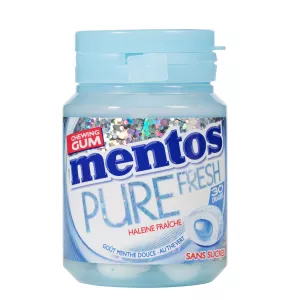 Chewing gum pure fresh goût menthe douce sans sucres x30 - MENTOS