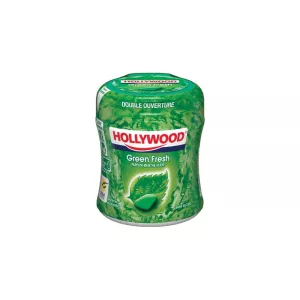 Chewing-gum menthe verte sans sucres 87g - HOLLYWOOD