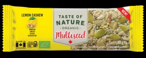 Barre Citron Et Noix De Cajou Bio 40g - TASTE OF NATURE