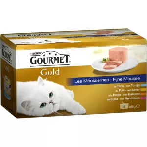 Pâtée pour chats Gold les Mousselines 4x85g  - PURINA GOURMET