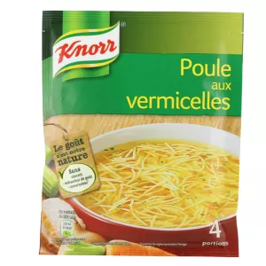 Zuppa di pollo disidratata con vermicelli, 63g - KNORR