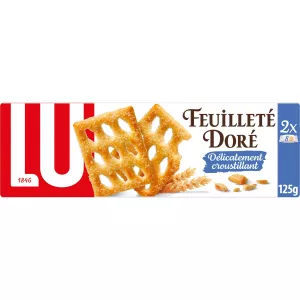 Herbatniki z ciasta francuskiego złote, 125g - LU