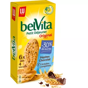 belvita petit déjeuner original pépites chocolat 300g - LU