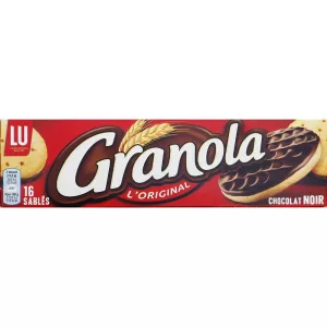 Vidakuzi vya chokoleti ya giza x16 195g - GRANOLA