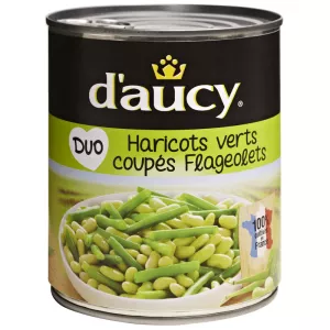 Duo fagiolini tagliati e flageolet 490 g - D'AUCY