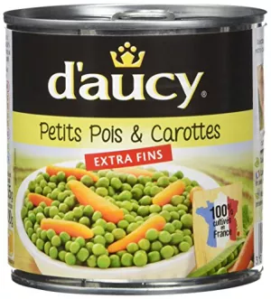 Petits Pois & Carottes Extra Fins, 265g - D'AUCY