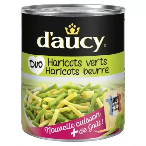 Duo Haricots verts/beurre Egouttés 455g - DAUCY