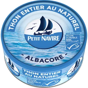 Thon Entier Naturel Albacore, 112g - PETIT NAVIRE