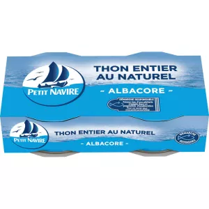 Thon au Naturel, 2x56g - PETIT NAVIRE