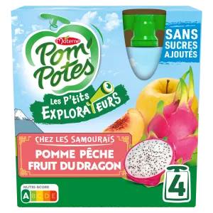 4x90g Pompote Pom Peche Fruit