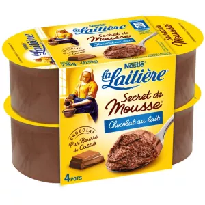Mousse au chocolat au lait - LA LAITIERE