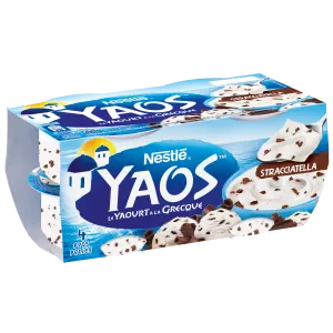 Yaourt à la grecque goût stracciatella 4x125g - NESTLÉ