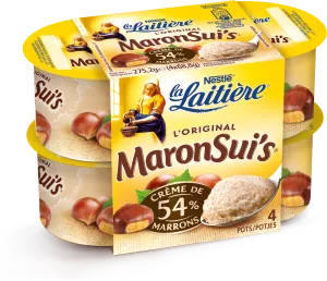 Yaourt crème de marrons maronsui's 4x68,8g - LA LAITIÈRE