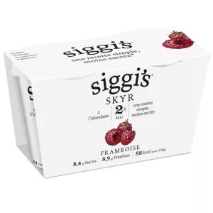 Raspberry Skyr 2x140g - SIGGI'S