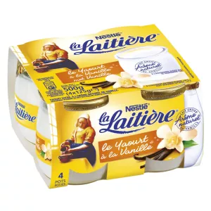 Yaourt à la vanille 4x125g - LA LAITIÈRE