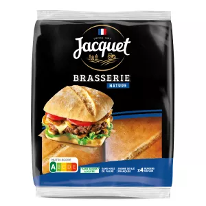 Brasserie Burger Nature Brasserie X4 330g - JACQUET
