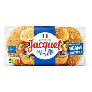 330g Burger Geant Nature X 4