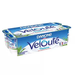 Yaourt brassé nature velouté 8x125g - DANONE