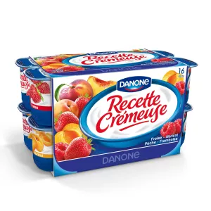 Yaourt Recette Crémeuse Panaché 16x125g - DANONE