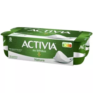 Yaourt nature bifidus 8x125g - ACTIVIA