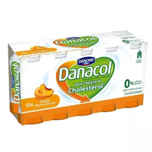 Iogurte bebível Danacol A Boire sabor pêssego/damasco 0% - DANONE