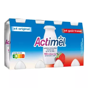 Actimel Nat.sucre&fraise 8x100