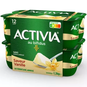 Activia Bifidus Saveur Vanille Sans Arome Artificiel 125 G X 12 - ACTIVIA
