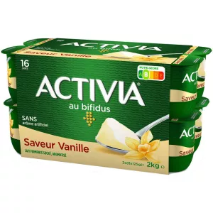 Activia Bifidus Saveur Vanille Sans Arome Artificielle 125 G X16 - ACTIVIA
