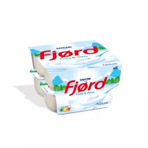 Yaourt fromage blanc nature 8x125g - FJORD