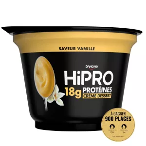 Crème dessert vanille protéinée 180g - HIPRO