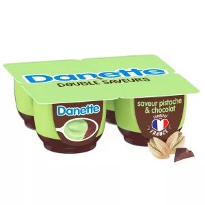 Crème dessert pistache chocolat 4x125g - DANETTE