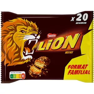 Mini barres de chocolat au lait 385g - LION