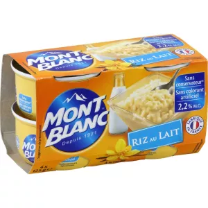 香草米布丁甜点奶油，4x125g - MONT BLANC