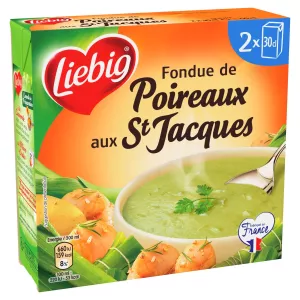 Fondue de poireaux aux Saint Jacques 2x30cl - LIEBIG