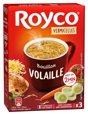Bouillon de Voilaille/ Vermicelle, 3X20cl  - ROYCO