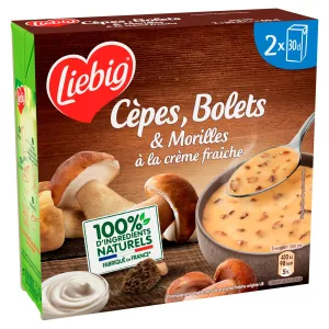 Soupe Délice forestier cèpes, bolets et morilles 2 x 30 cl - LIEBIG
