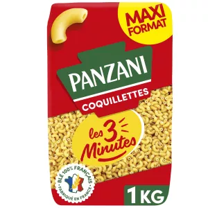 Les 3 Minutes Massa Coquillettes formato económico 1kg - PANZANI