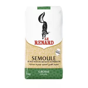 Semoule de blé grosse 1kg - LE RENARD