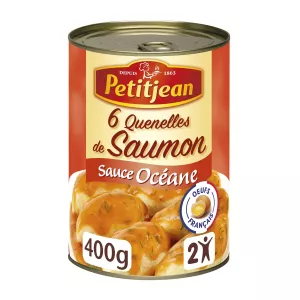 Plat cuisiné quenelles de saumon sauce océane 400g - PETIT JEAN