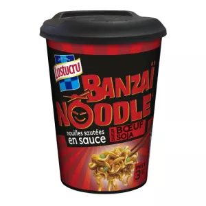 Nouilles saveur boeuf soja 90g - BANZAI
