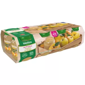 Petits pots pommes dès 4mois 8x130g - BLEDINA