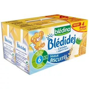 Bledidej saveur biscuitée 6 mois 4x250ml - BLEDINA