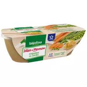 Pots purée légumes du jardin dès 12 mois 2x200g - BLEDINA
